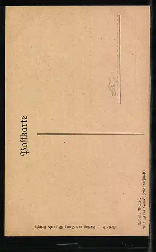 Künstler-AK Ludwig Richter: Fürs Haus - Wanderschaft