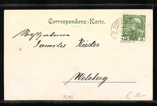 AK Alt-Prags, Teilansicht, Gebirgspanorama