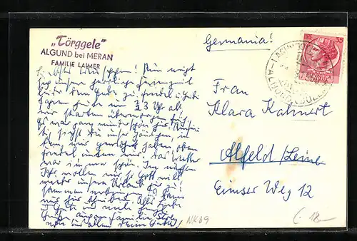 AK Algund, Gasthaus Törggele, Familie Laimer