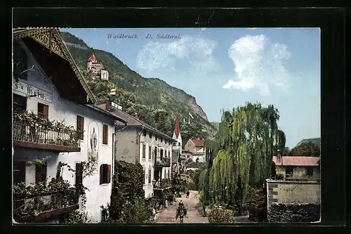 AK Wandbruck, Teilansicht, Schloss im Hintergrund