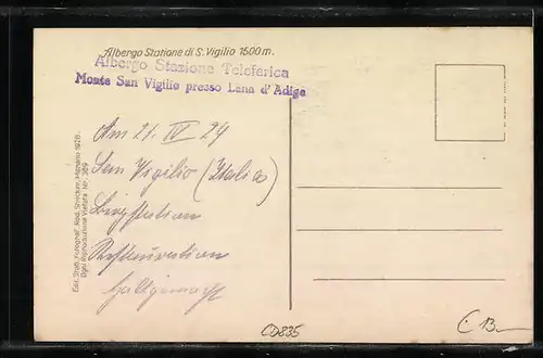 AK S. Vigilio, Albergo Statione