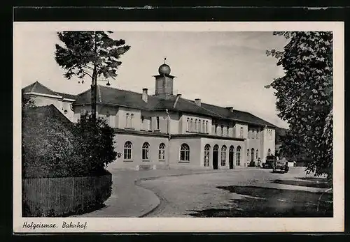 AK Hofgeismar, Bahnhof mit Strasse