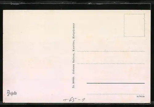 AK Hofgeismar, Bahnhof mit Strasse