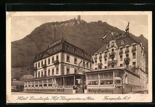 AK Königswinter /Rhein, Hotel Düsseldorfer Hof