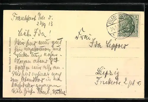 AK Frankfurt a. M., Gasthaus Kaiserkeller, Innenansicht (Parterrelokal)