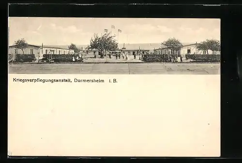 AK Durmersheim i. B., Kriegsverpflegungsanstalt, Gesamtansicht