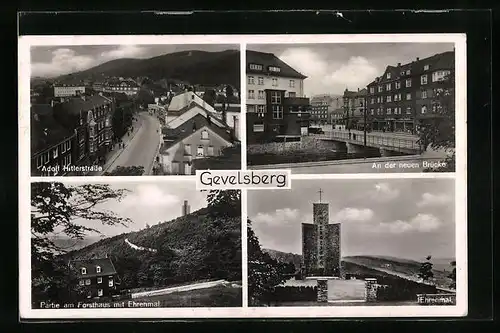 AK Gevelsberg, strasse, Partie am Forsthaus, An der neuen Brücke