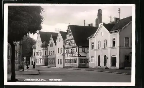 AK Ichenhausen /Schw., Partie in der Marktstrasse