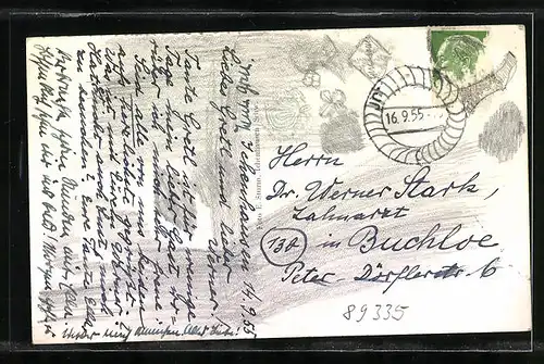 AK Ichenhausen /Schw., Partie in der Marktstrasse