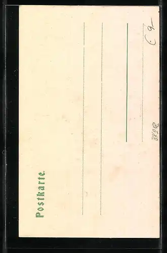 AK Mals, Ortsansicht mit dem Ortler