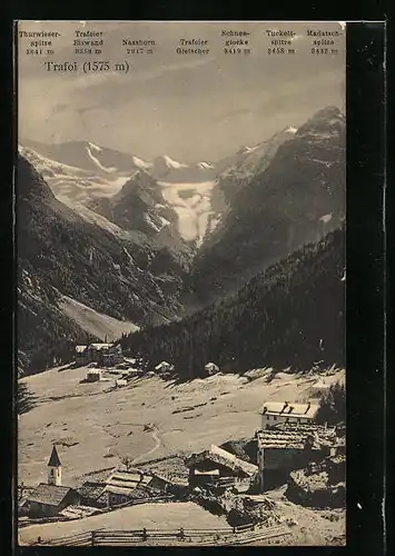 AK Trafoi, Ortsansicht mit Kirche