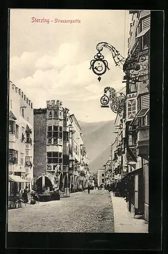 AK Sterzing, Strassenpartie mit Marktständen
