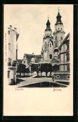 AK Brixen, Blick zum Domplatz