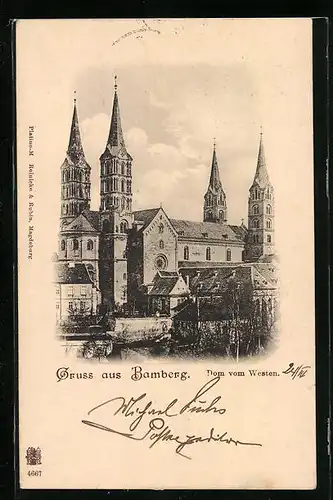 AK Bamberg, Dom von Westen