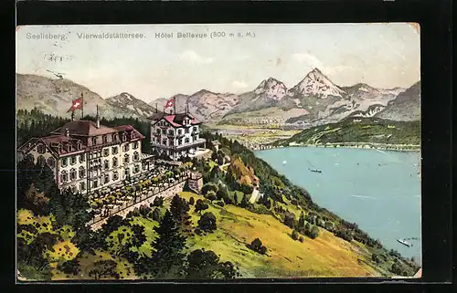 AK Seelisberg /Vierwaldstättersee, Hotel Bellevue