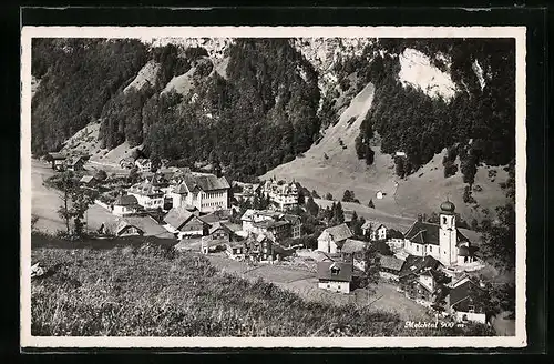 AK Melchtal, Teilansicht mit Kirche