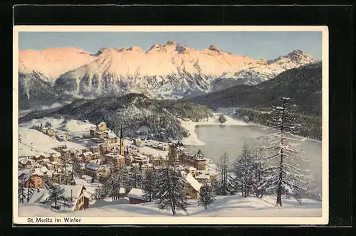 AK St. Moritz, verschneit im Winter