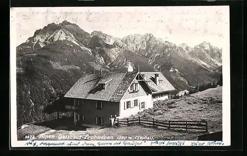 AK Stubaital, Alpen-Gasthaus Frohneben