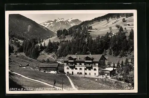 AK Gries a. B., Blick auf die Pension Grieserhof