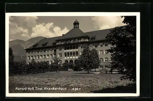 AK Hall, Blick auf das Krankenhaus