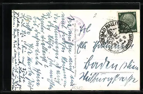 AK Windegg bei Hall, Alpengasthof und Kirche