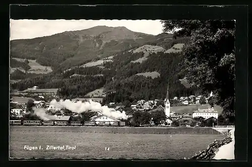 AK Fügen, Ortspartie im Zillertal