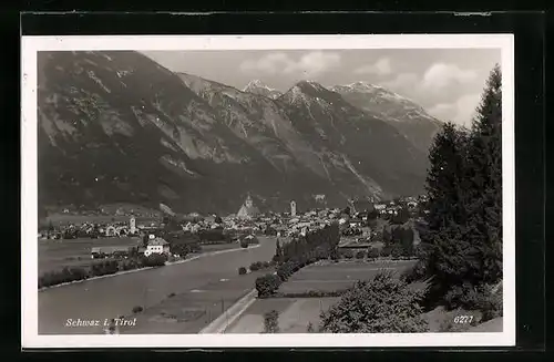 AK Schwaz, Ortsansicht am Fluss