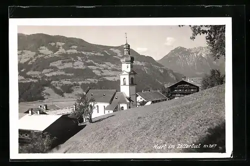 AK Hart im Zillertal, Teilansicht mit Blick zur Kirche