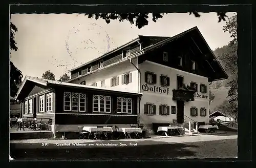 AK Scheffau, Gasthof Widauer am Hintersteiner See