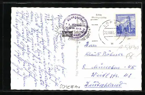 AK Scheffau, Gasthof Widauer am Hintersteiner See