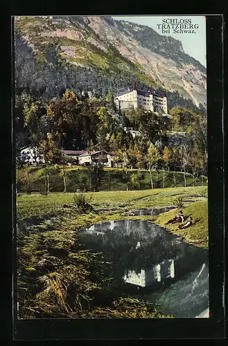 AK Schwaz, Schloss Tratzberg aus der Ferne