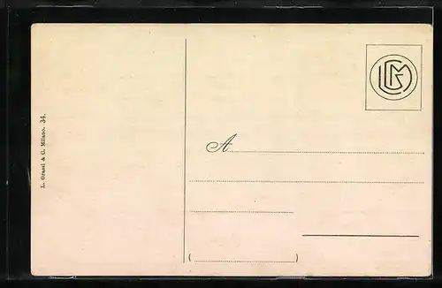 AK Genova, Via XX Settembre, Strassenbahn