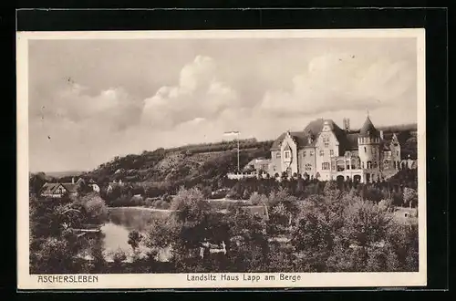 AK Aschersleben, Landsitz Haus Lapp am Berge