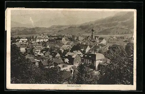 AK Immenstadt, Gesamtansicht vom Wald her gesehen