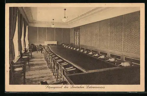 AK Berlin, Sitzungssaal des Deutschen Lehrervereins in der Alexanderstrasse 41