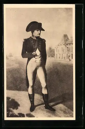 Künstler-AK Napoleon in Uniform, Palais de la Malmaison, The first Consul by Isabey