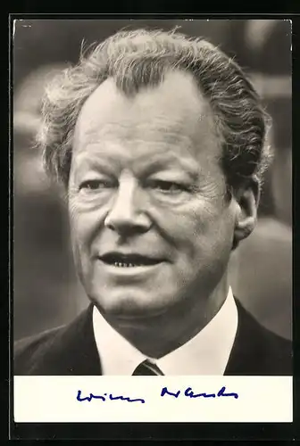 AK Portrait des ehem. Vorsitzenden der SPD Willy Brandt