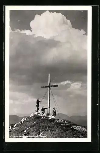 AK Gipfelkreuz auf der Gemeindealpe bei Mariazell