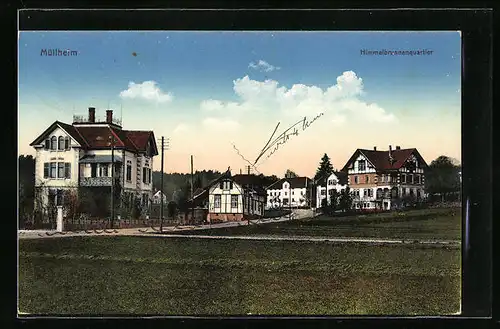 AK Müllheim, Strassenpartie am Himmelbrunnenquatier