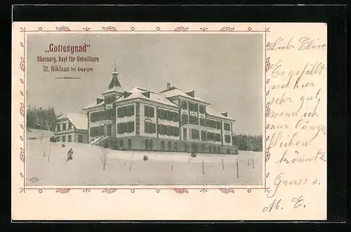 AK St. Niklaus b. Koppingen, Oberaarg. Asy für Unheilbare