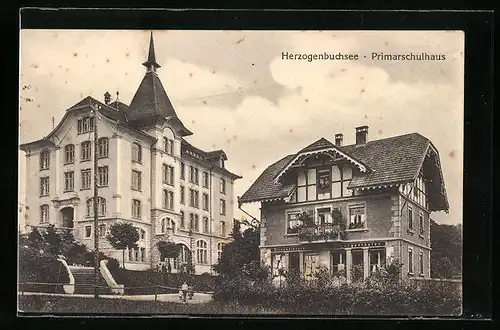 AK Herzogenbuchsee, Blick auf das Primarschulhaus