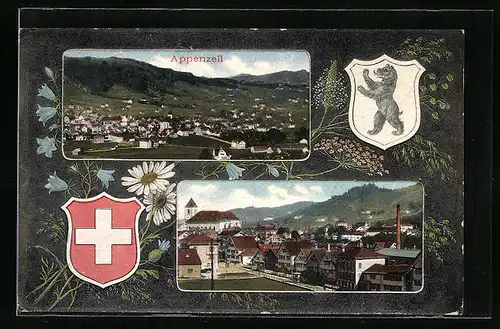 AK Appenzell, Teilansichten der Stadt