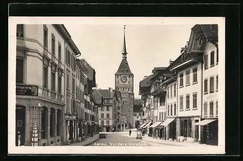 AK Aarau, Strassenpartie der vorderen Vorstadt