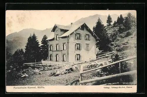 AK Mollis, Blick auf das Ferienheim Kennel
