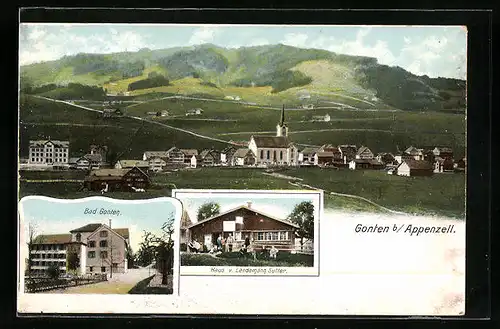 AK Gonten b. Appenzell, Haus v. Landamann Sutter, Bad Gonten