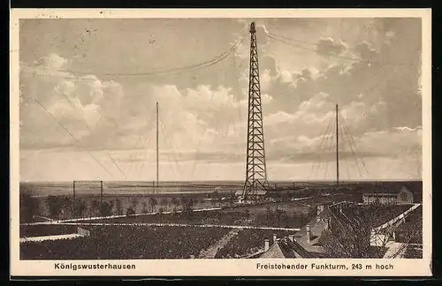AK Königswusterhausen, Freistehender Funkturm