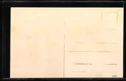 AK Rausslitz, Strassenpartie mit Materialwaren-Handlung