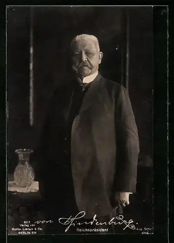 AK Paul von Hindenburg im Portrait
