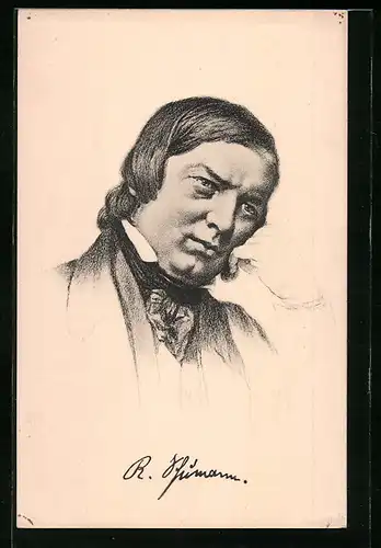 AK Komponist Robert Schumann im Portrait