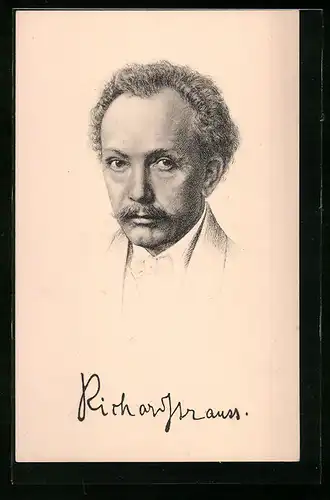 AK Komponist Richard Strauss im Portrait